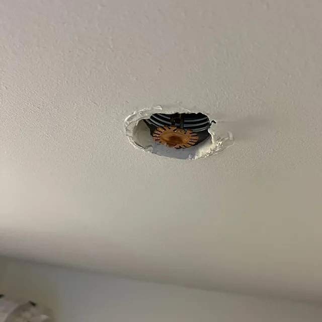 Feilmontert sprinkler